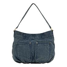 "As Is" Patricia Nash Hartley Hobo Blue Jean Bag 