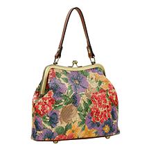 "As Is" Patricia Nash Laureana Leather or Canvas Frame Satchel