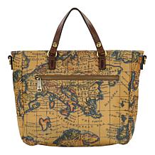 "As Is" Patricia Nash Maeva Coated Canvas Crossbody