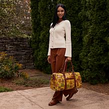 "As Is" Patricia Nash Milano Leather Weekender Bag