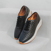 "As Is" Patricia Nash Milla Perforated Leather Sneaker