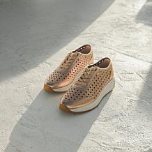 "As Is" Patricia Nash Milla Perforated Leather Sneaker