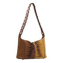 "As Is" Patricia Nash Milo Twisted Braid Leather Shoulder Bag