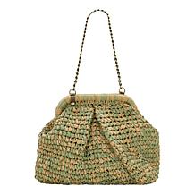 "As Is" Patricia Nash Morgane Frame Woven Crossbody