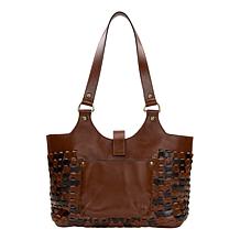 "As Is" Patricia Nash Pitassi Woven Leather Tote