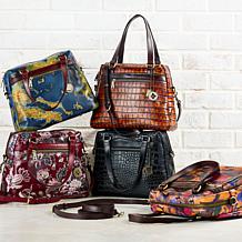 "As Is" Patricia Nash Rosora Leather Satchel