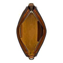 "As Is" Patricia Nash Sassi Leather Crossbody Baguette