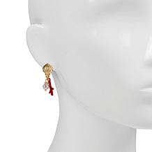 "As Is" Patricia Nash Shell Design Dangle Earrings