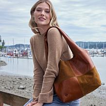 "As Is" Patricia Nash Toni Suede and Leather Small Tote
