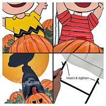 "As Is" Peanuts Set of 3 Garden Stakes