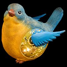 "As Is" Plow and Hearth Solar Resin Bird Garden Decor