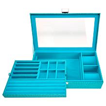 "As Is" Prestige™ Anti-Tarnish Croco-Embossed "Everything-in-1" Jew...