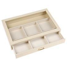 "As Is" Prestige™ Croco-Embossed Single Drawer Jewelry Box - 6- Com...