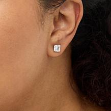 "As Is" Radiance by Absolute™ 10K White Gold Solitaire Stud Earrings