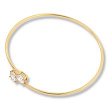 "As Is" Radiance by Absolute™ 4.34ctw Round Stne Bypass Bangle Brcelet