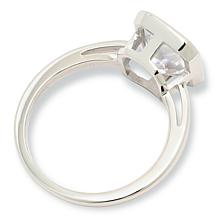 "As Is" Radiance by Absolute™ 4ctw Emerald Cut Bezel-Set Solitaire ...