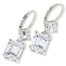 "As Is" Radiance by Absolute™ Simulated Diamond Double Drop Earrings