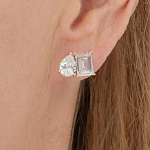 "As Is" Radiance by Absolute™ Toi et Moi 9.90ctw Stud Earrings