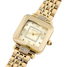 "As Is" Radiance by Absolute™ Women's Faceted Square Bracelet Watch