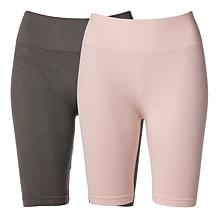 "As Is" Rhonda Shear 2-pack Ahh Seamless Cotton Smoothing Longline ...