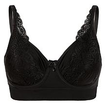 "As Is" Rhonda Shear 2-pack Butterknit No Wire Underwire Bra with Lace