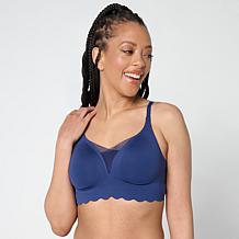 "As Is" Rhonda Shear 2-pack Gel Bra with Scalloped Edge Detail