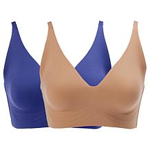 "As Is" Rhonda Shear 2-pack Gel Bra without Back Closure