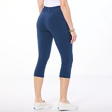 "As Is" Rhonda Shear Flat Front Mid-Calf Legging