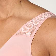 "As Is" Rhonda Shear Seamless Bra with Lace