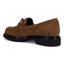 "As Is" Ron White Allison Suede Loafer with Satin Shoe Bag