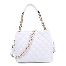 "As Is" Ron White Easton Quilted Nappa Leather Satchel Bag