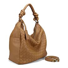 "As Is" Ron White Fairmont Woven Nappa Leather Hobo