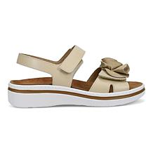 "As Is" Ron White Francis Leather Footbed Sandal