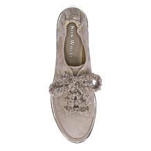 "As Is" Ron White Nalla Leather Sneaker with Satin Shoe Bag