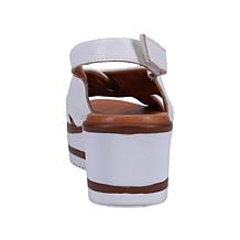 "As Is" Ron White Priya Lightweight Leather Wedge Sandal