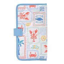"As Is" Samantha Brown Quilted Nylon Organizer Wallet
