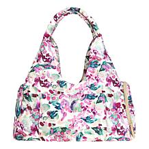 "As Is" Samantha Brown To-Go Quilted Travel Hobo with Crossbody