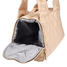 "As Is" Samantha Brown To-Go Quilted Travel Hobo with Crossbody