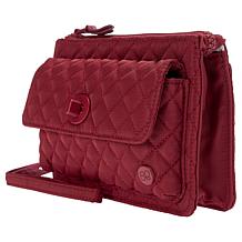 "As Is" Samantha Brown To-Go RFID Quilted Crossbody Wallet