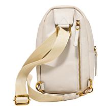"As Is" Sharif Legacy Braided Abuja Leather Sling Crossbody Bag