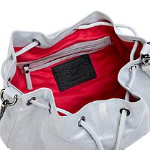 "As Is" Sharif Legacy Leather Balloon Drawstring Crossbody Bag