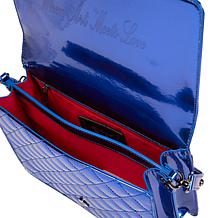 "As Is" Sharif Legacy Metallic Floral Embroidered Satchel