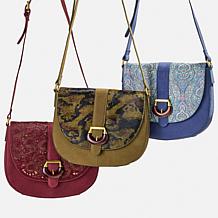 "As Is" Sharif Legacy Nubuck Saddle Bag