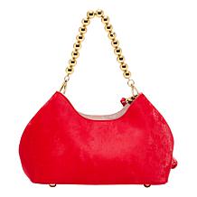 "As Is" Sharif Legacy Silky Nubuck Top Zipper Shoulder Bag