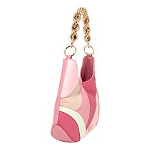 "As Is" Sharif Legacy Twist-Chain Patchwork Leather Hobo Bag