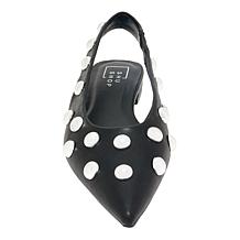 "As Is" SHUSHOP® Arizona Studded Pointed Toe Slingback Flat