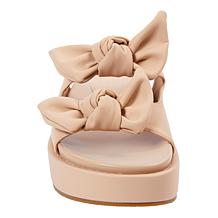 "As Is" SHUSHOP KIKI Bow Flatform Slide Sandal