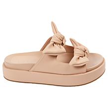 "As Is" SHUSHOP KIKI Bow Flatform Slide Sandal