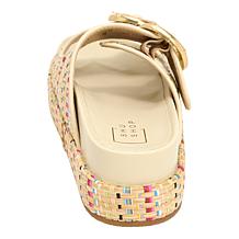 "As Is" SHUSHOP® Lori Footbed Flatform Sandal