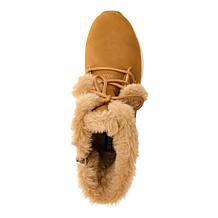 "As Is" Sporto® Old Friend Lace-Up Pom Pom Boot